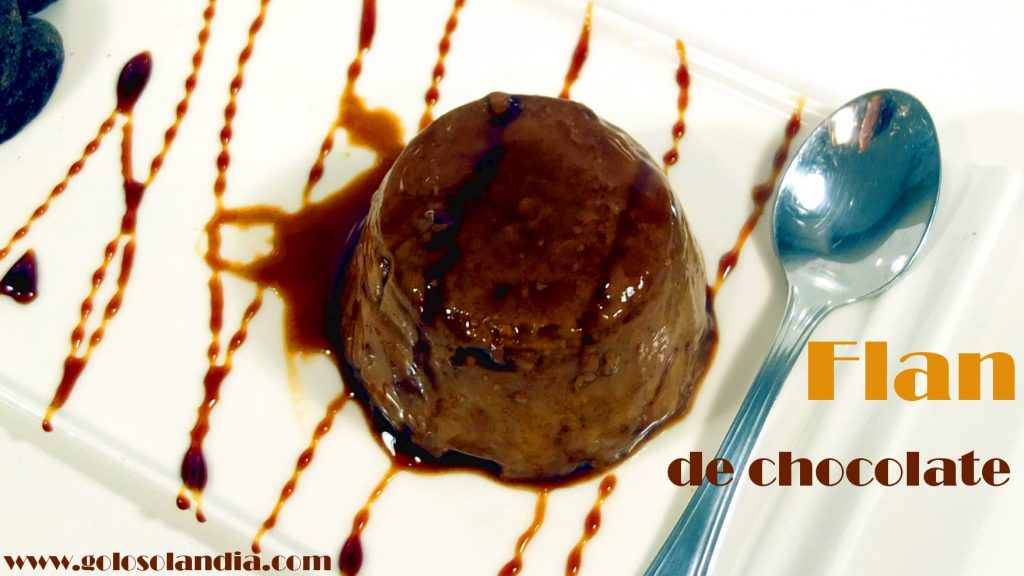 Flan de chocolate