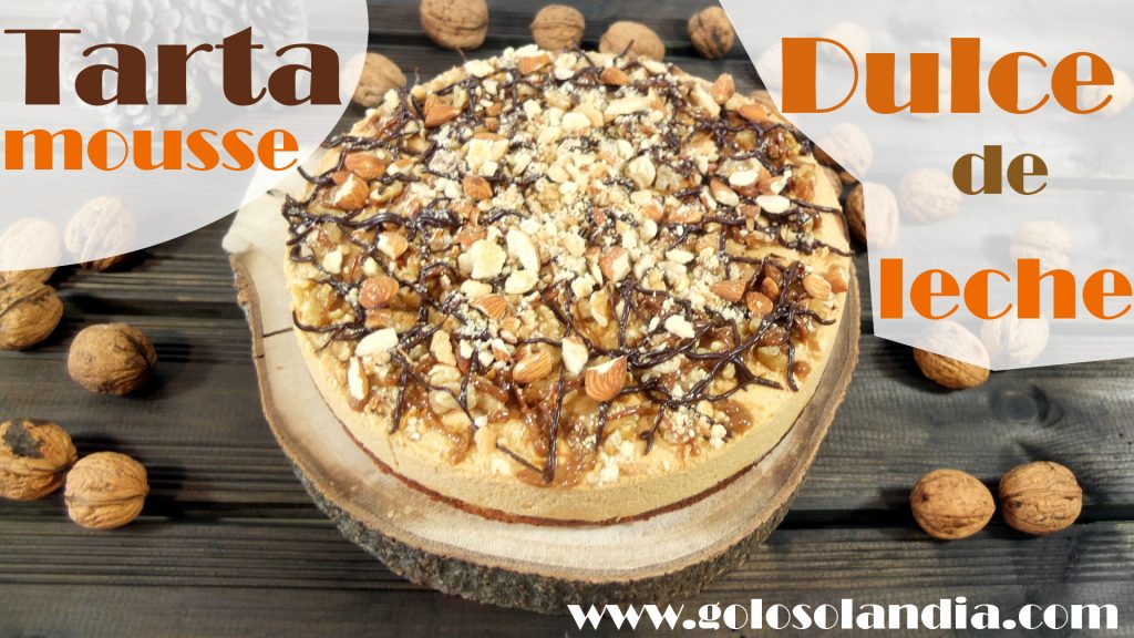Tarta mousse de dulce de leche