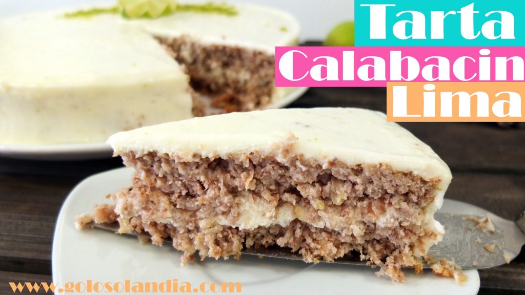 Tarta de calabacín y lima