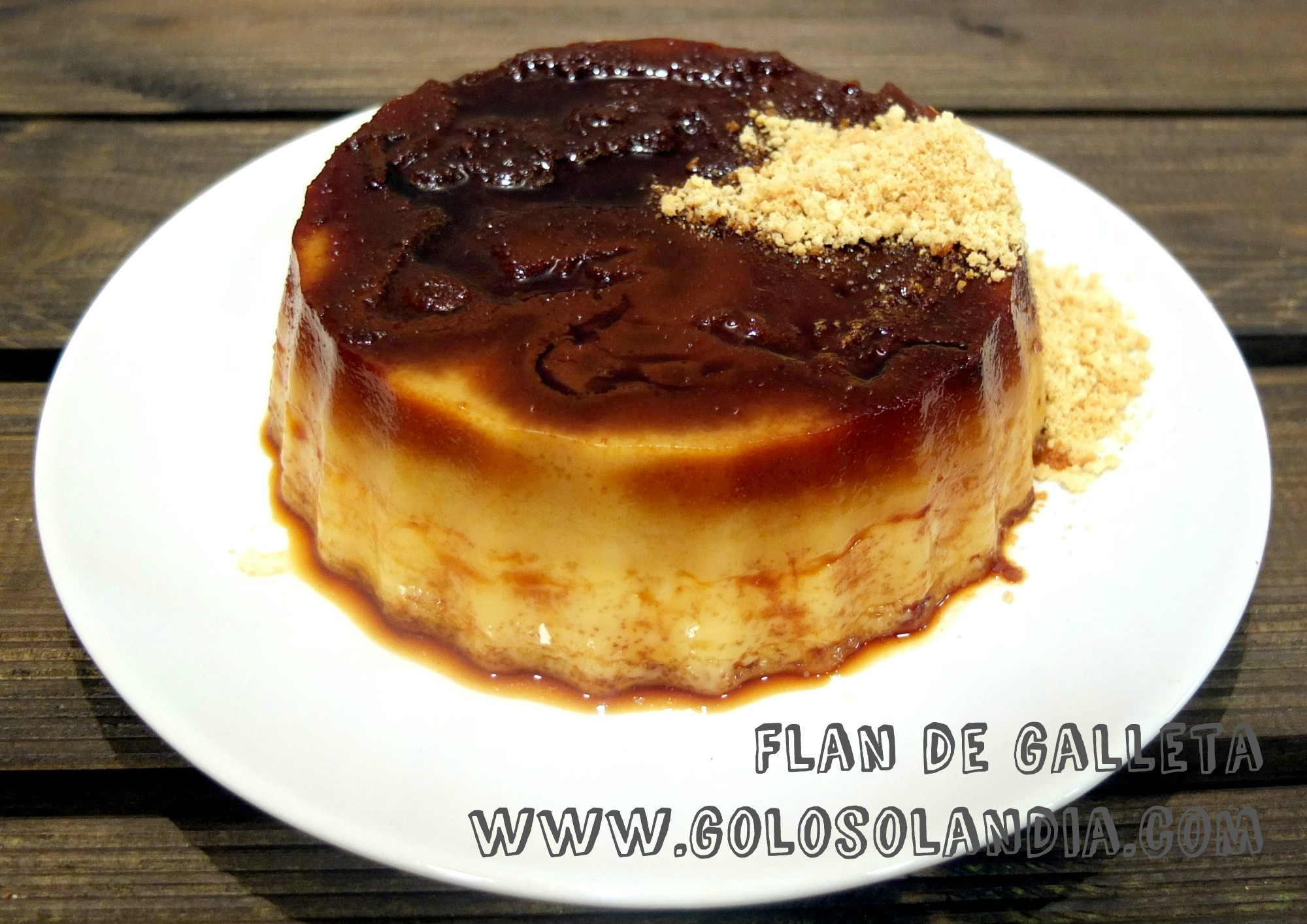 Flan de galleta