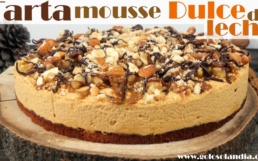 Tarta mousse de dulce de leche