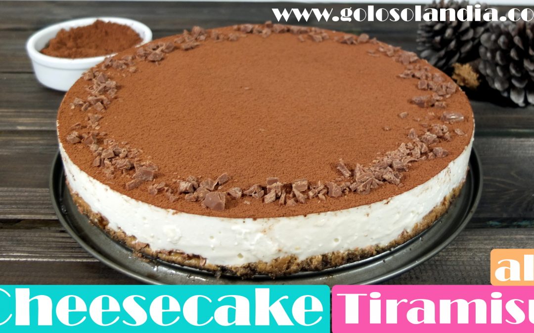 Tarta de queso o cheesecake al tiramisú