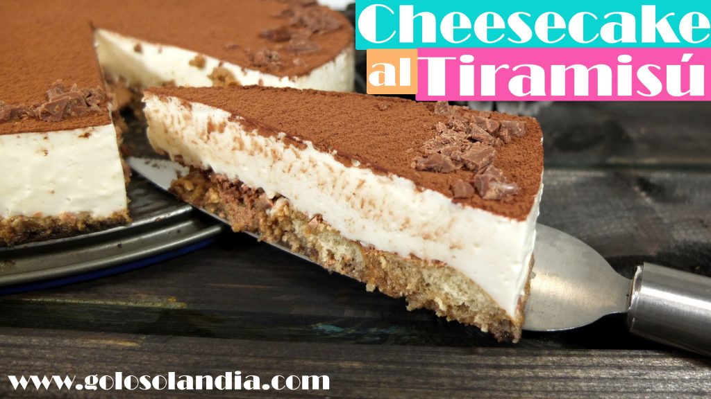 Tarta de queso o cheesecake al tiramisú