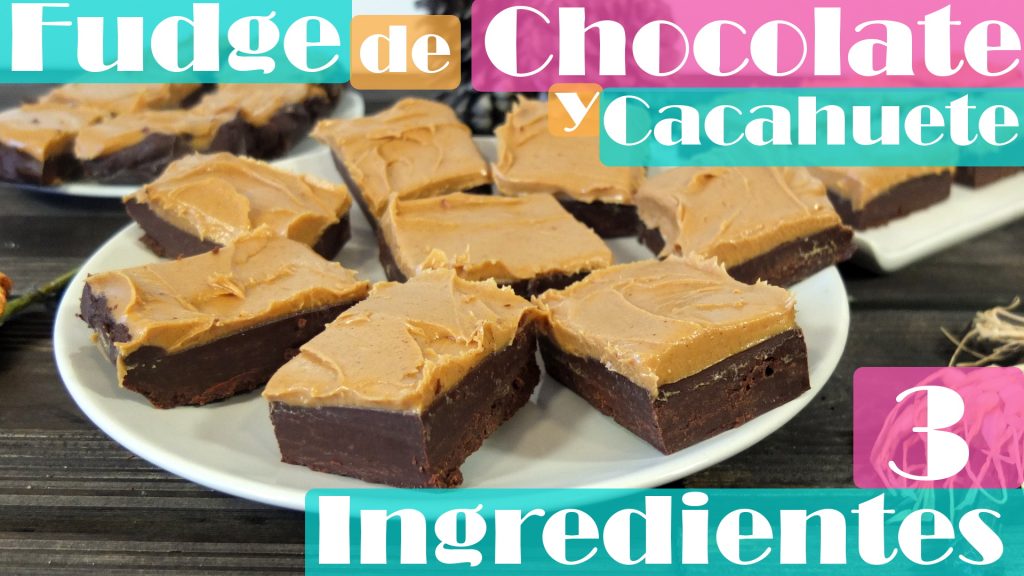 Fudge de chocolate y cacahuete