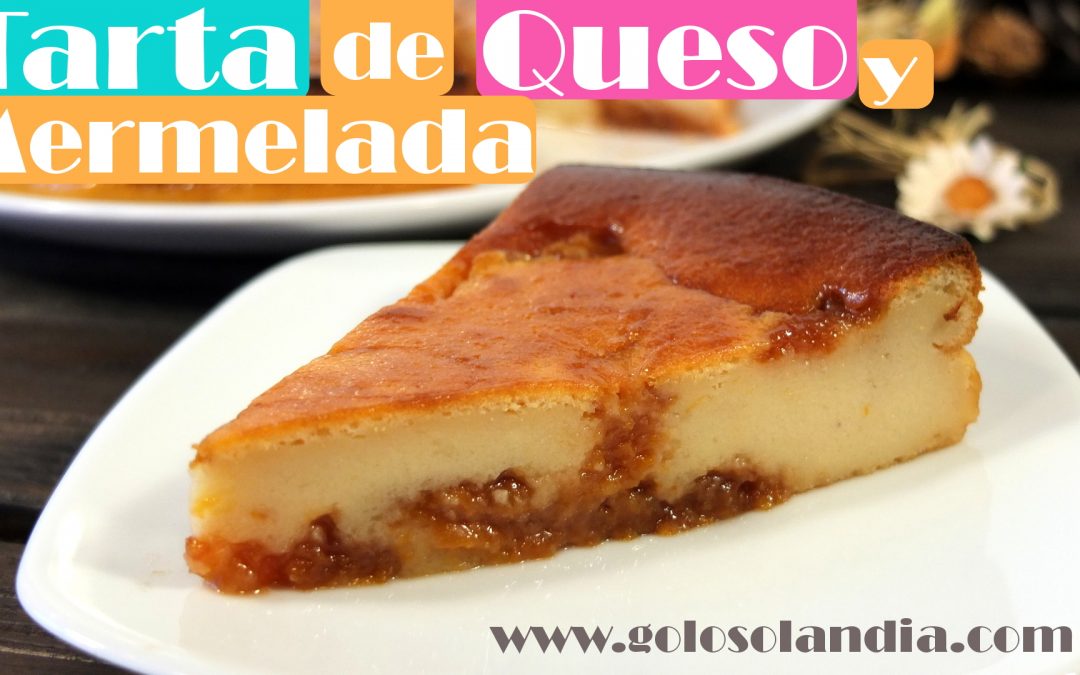 Tarta de queso y mermelada al horno