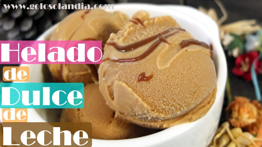 Helado de dulce de leche