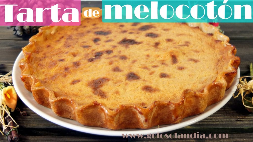 Tarta pie de melocotón