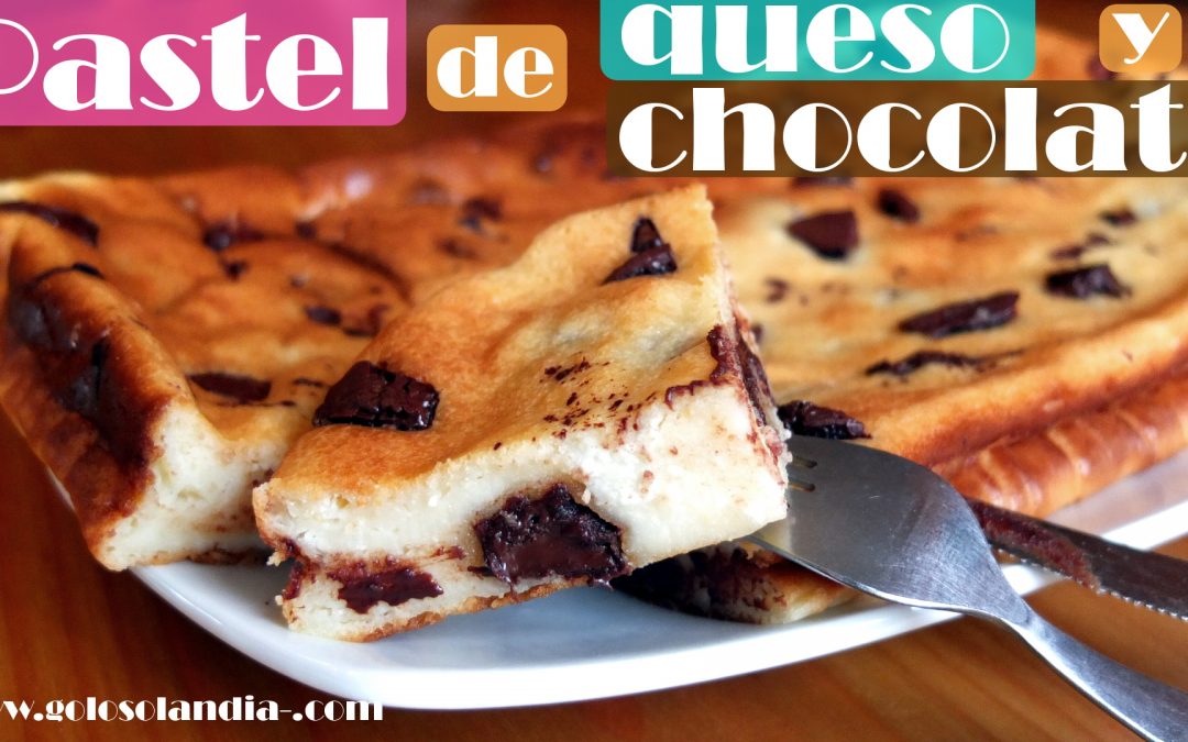 Pastel de queso y chocolate fácil