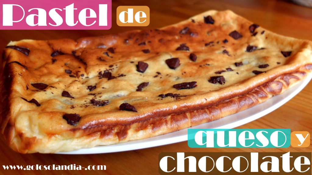 Pastel de queso y chocolate fácil