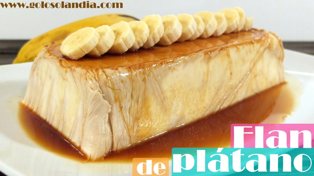 Flan de plátano