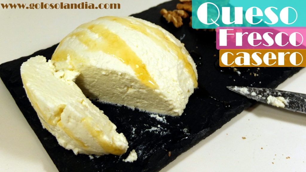 Queso fresco casero. Receta. Ricotta. 3 ingredientes.