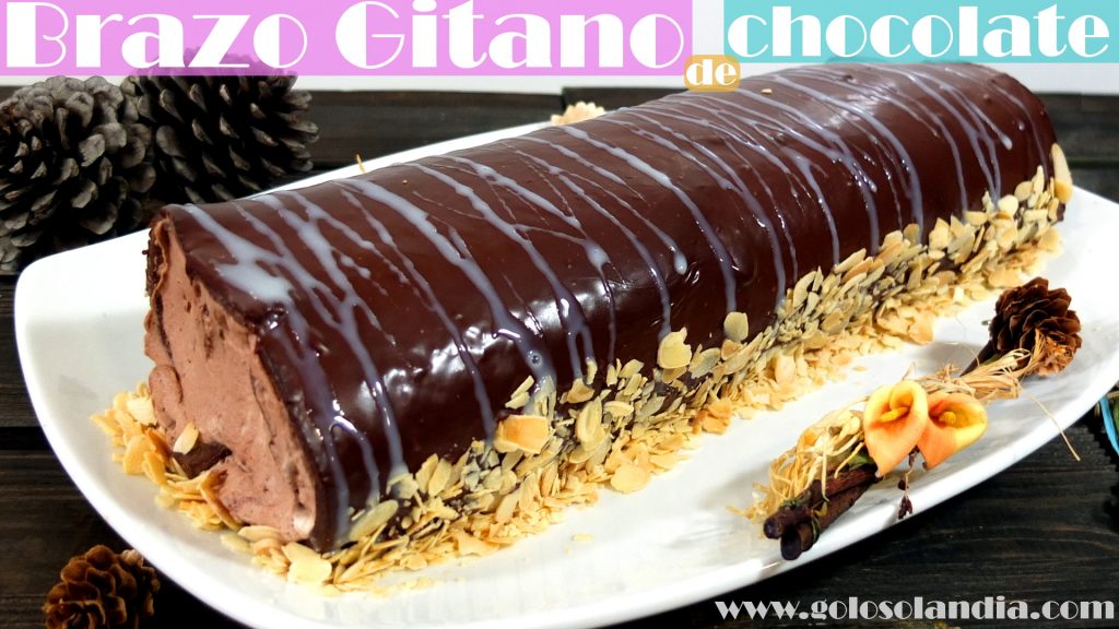 Brazo gitano de chocolate