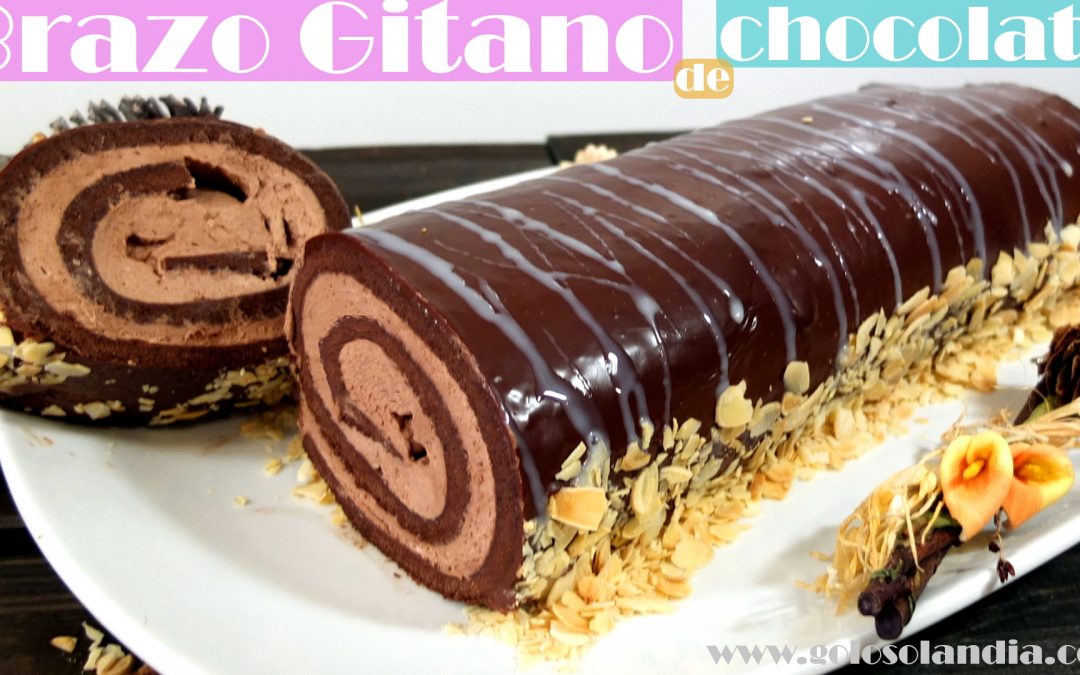 Brazo gitano de chocolate