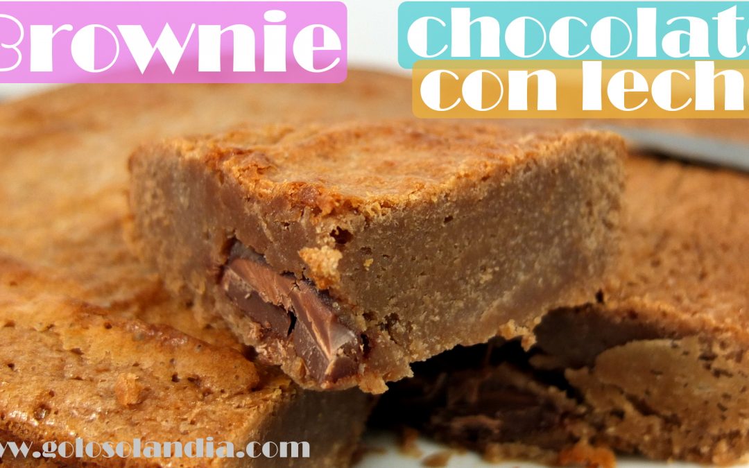 Brownie de chocolate con leche facil casero
