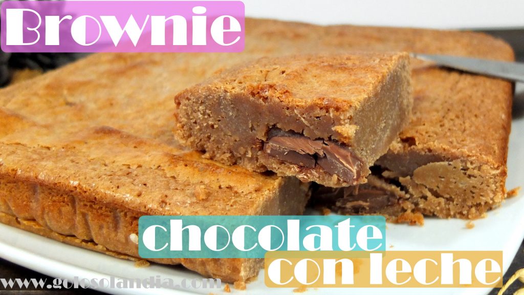 Brownie de chocolate con leche facil casero