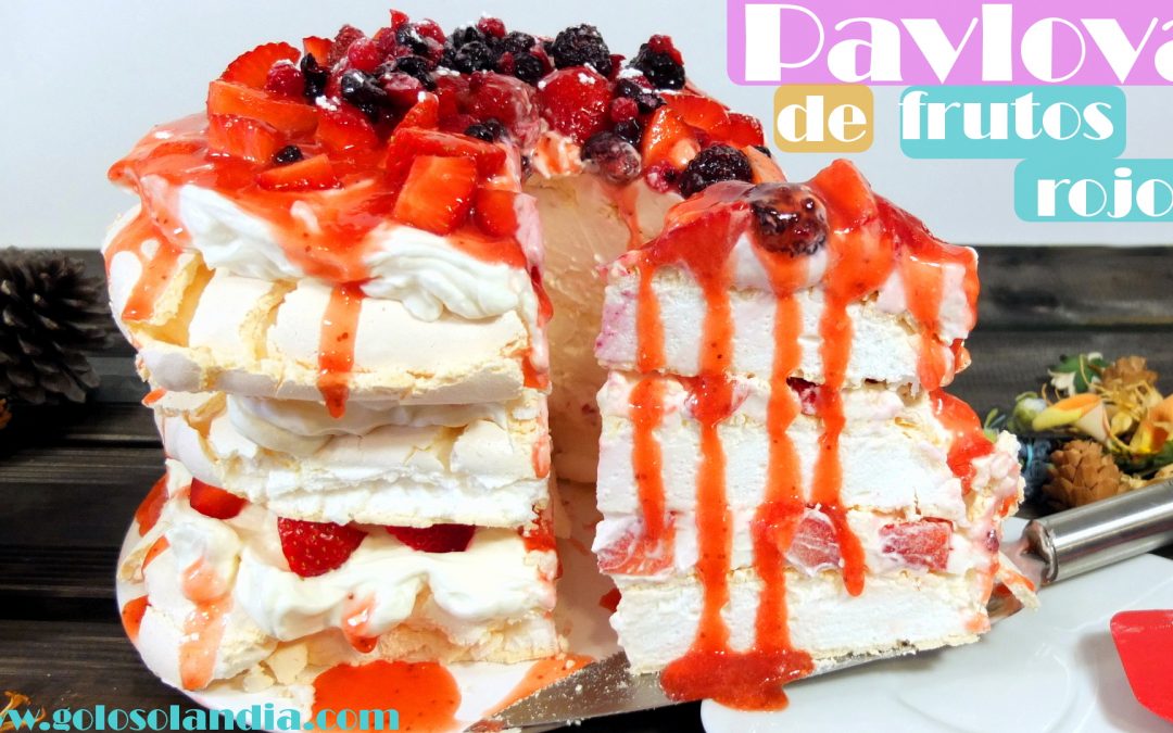 Pavlova de frutos rojos