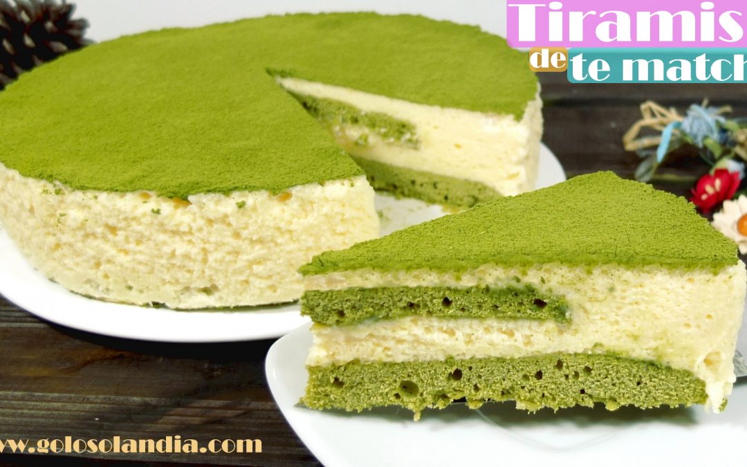 Tiramisú de te matcha
