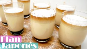 Tu postre favorito: FLAN JAPONÉS 🍮😍(Bizcocho Flan y caramelo en el mismo vaso)🍮😍😍