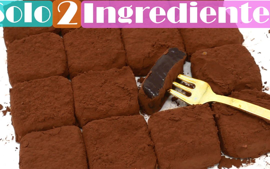 TRUFAS de LECHE CONDENSADA (2 INGREDIENTES)🍫😱, chocolates o bombones CREMOSOS🍫😱