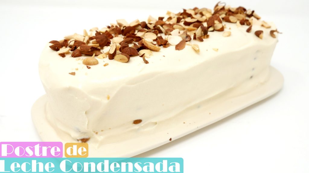 POSTRE de LECHE CONDENSADA🍰🥛🍰 (SIN HORNO pastel fácil con GALLETAS)🍰🥛🍰