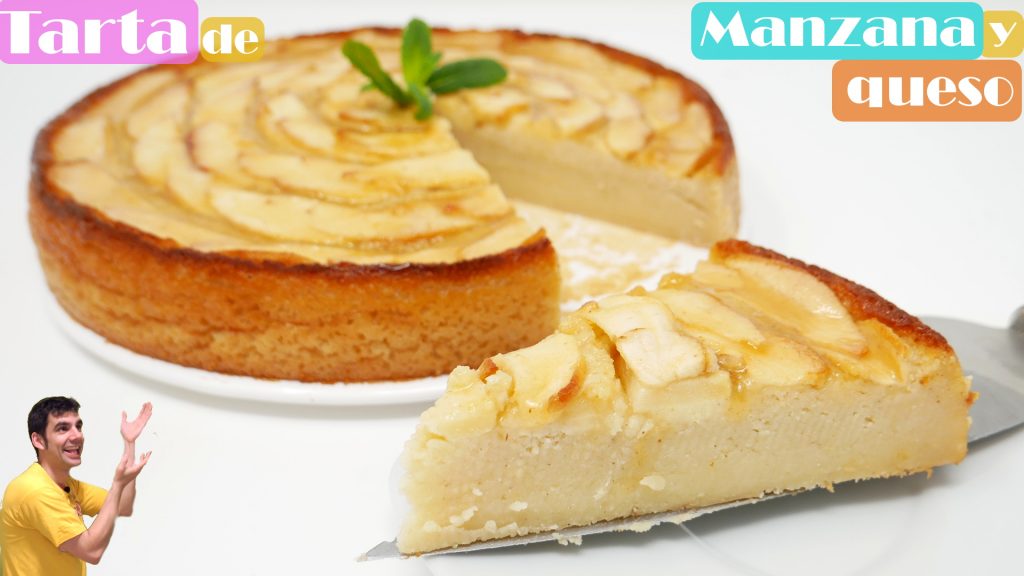 TARTA de MANZANA y QUESO🍏🥧🍰🍎 (MUY FÁCIL Y DELICIOSA)
