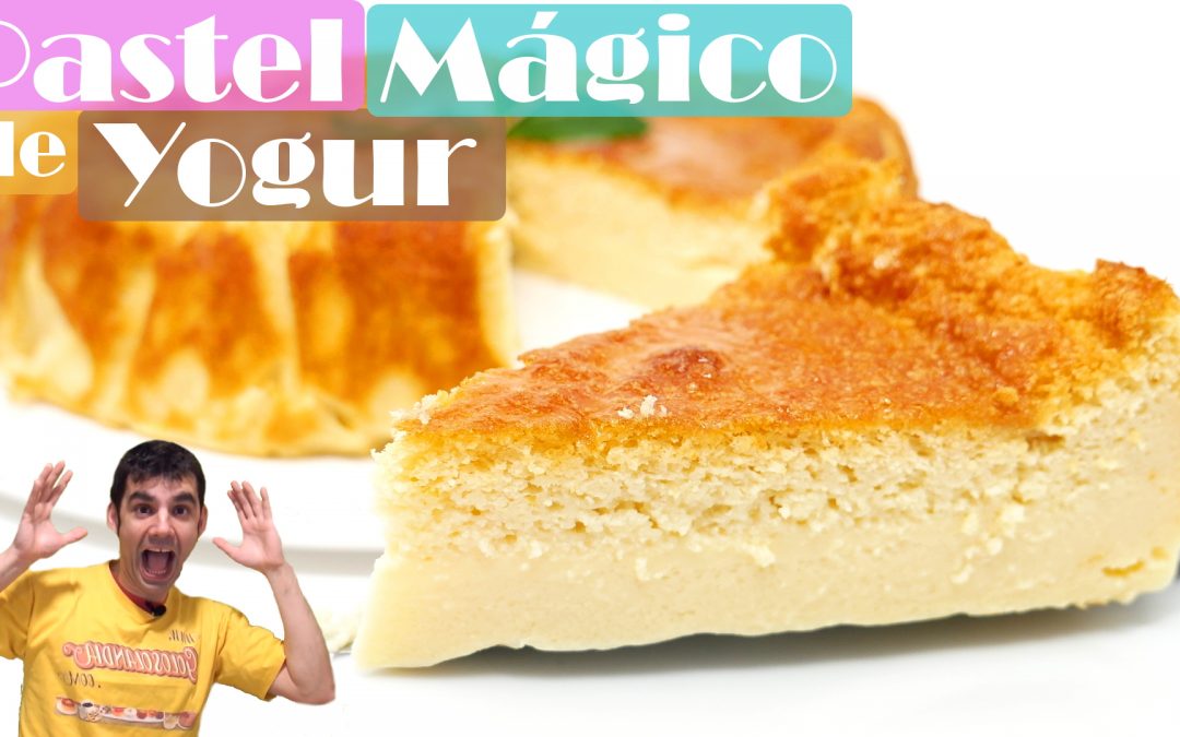 PASTEL MÁGICO de YOGUR.🍰🔮(Receta FÁCIL, Suave y ligero) 🍰🔮