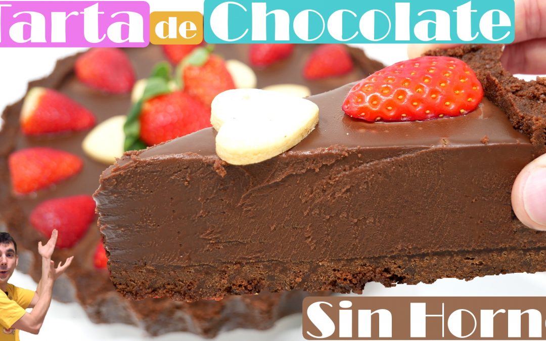 TARTA de CHOCOLATE SIN HORNO 🍫🍰🎂 (FÁCIL y DELICIOSA)🍫🍰🎂