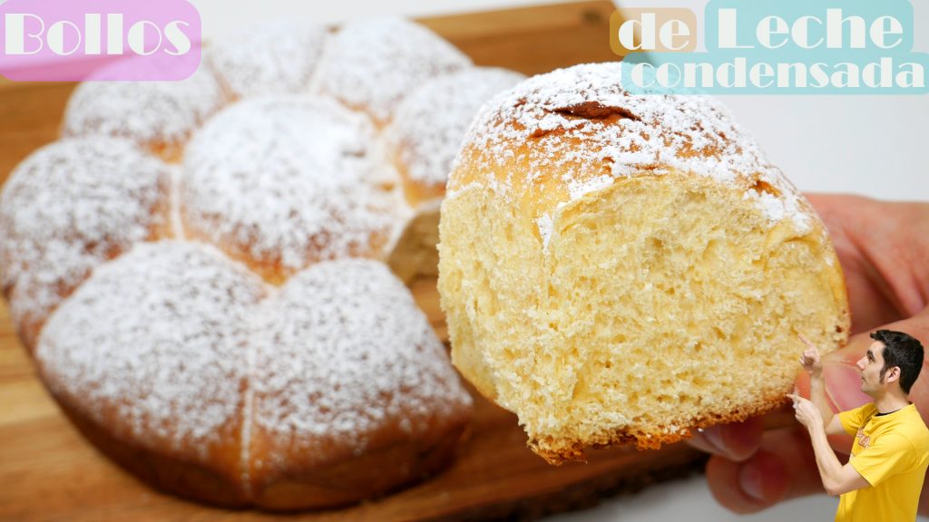 BOLLOS de LECHE CONDENSADA 🥛🍞🍪(PAN DULCE DELICIOSO y MUY FÁCIL)🥛🍞🍪