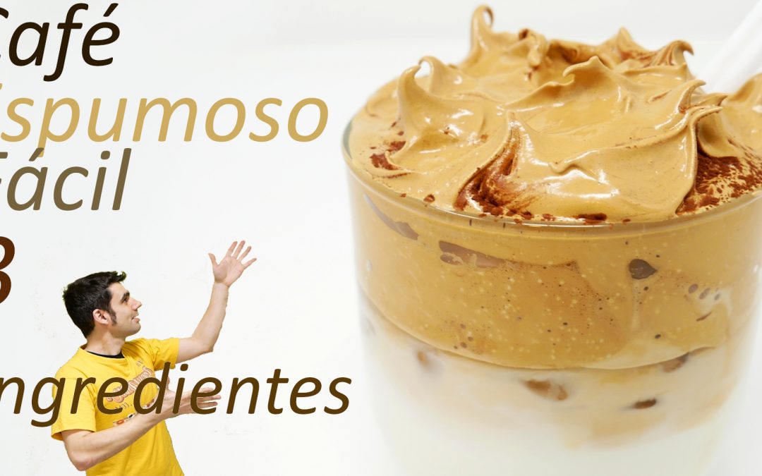 CREMA de CAFÉ o CAFÉ ESPUMOSO FÁCIL ☕️😍(solo 3 INGREDIENTES) Dalgona Coffe