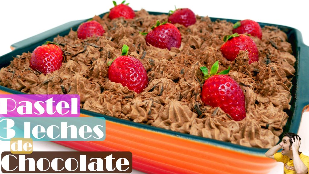 PASTEL TRES LECHES de chocolate 🎂3🥛🍫(el MÁS RICO y FÁCIL, INCREÍBLE)🎂3🥛🍫