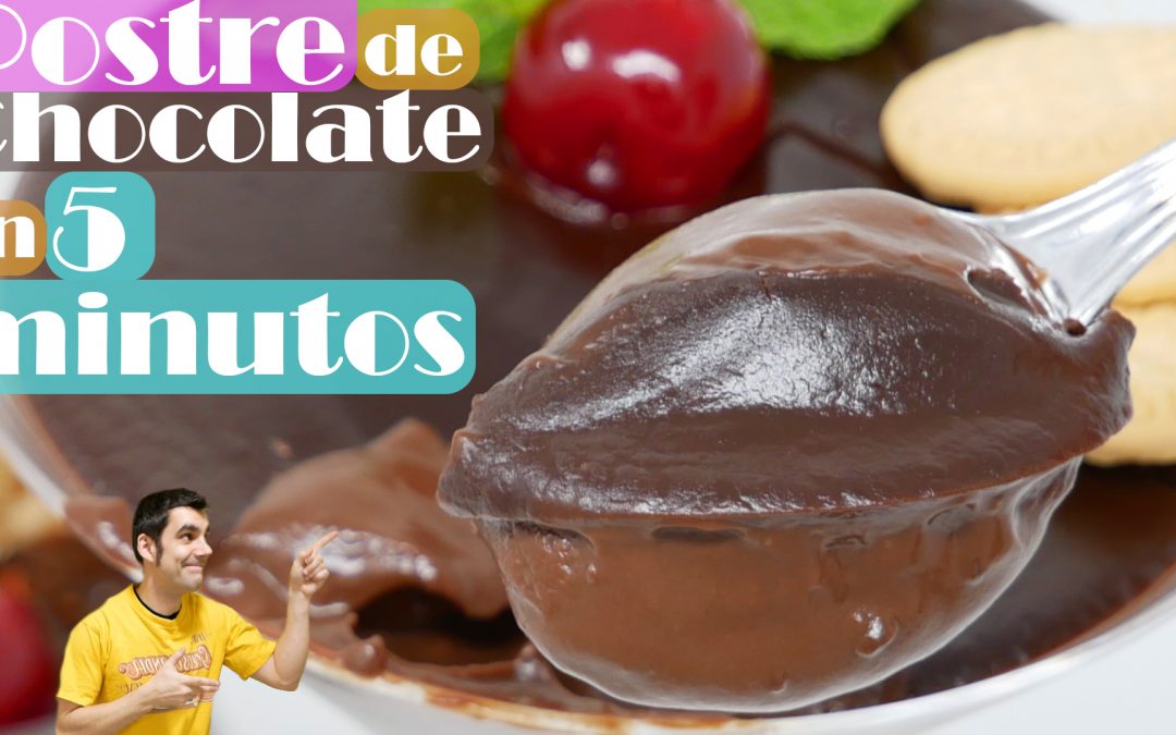 En solo 5 MINUTOS: POSTRE de CHOCOLATE 🍫🍨😍 cremoso delicioso y sorprendente🍫🍨😍