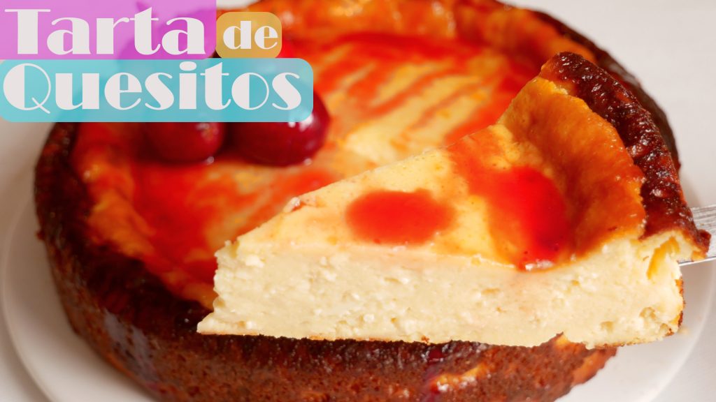 MUY FÁCIL: TARTA de QUESITOS 😍🍰🤤(pie, torta o pastel de queso al horno rápido y delicioso)😍🍰🤤