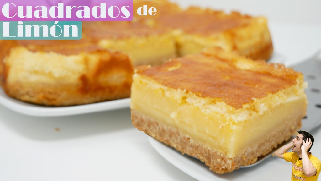 LEMON SQUARE CAKES 🍋🥧 | LEMON BARS | LEMONIES | 6 INGREDIENTS🍋🥧