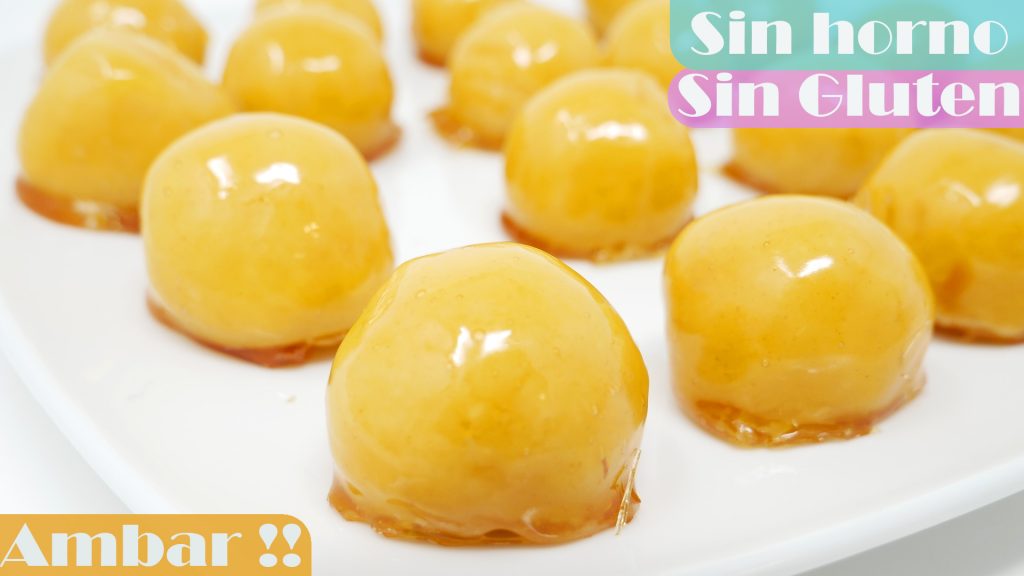 AMBAR !! BOLA de VIDRIO o CRISTAL😋😍SIN HORNO😋😍CRUJIENTE FUERA BLANDO DENTRO (BALA BAIANA o de VIDRO)