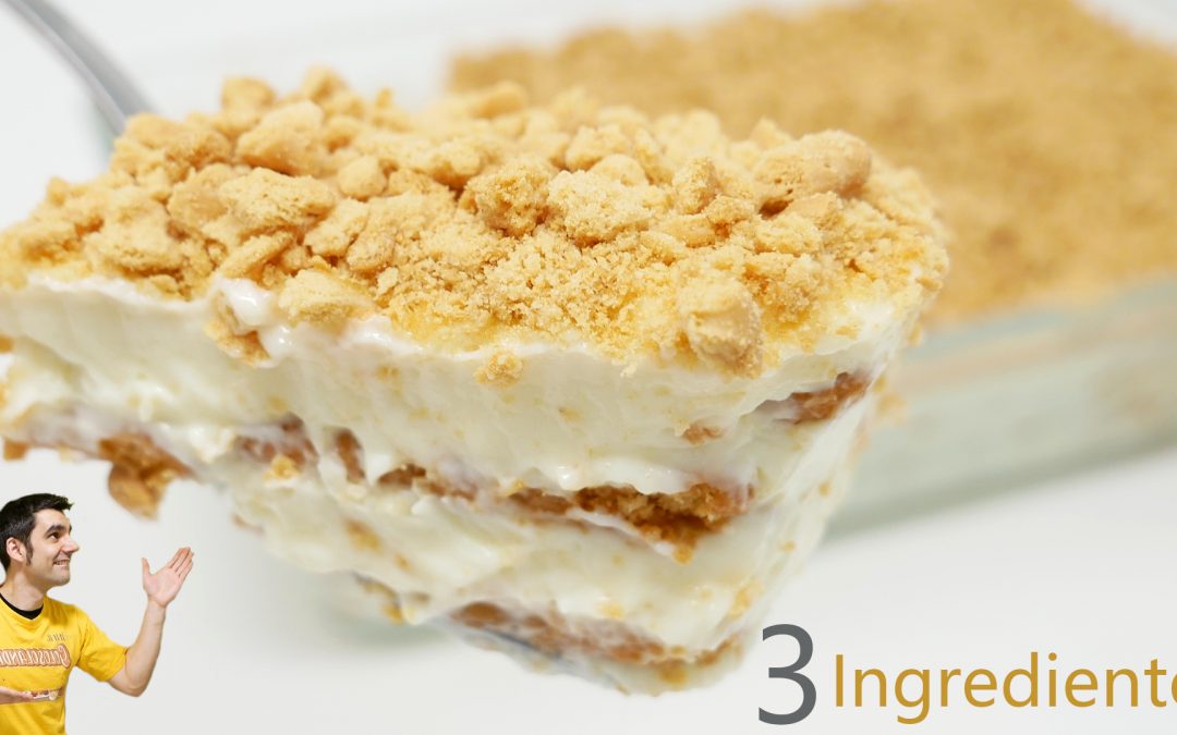 POSTRE con solo 3 INGREDIENTES delicioso 🍰🥧¡SIN HORNO y SIN GELATINA!🍰🥧