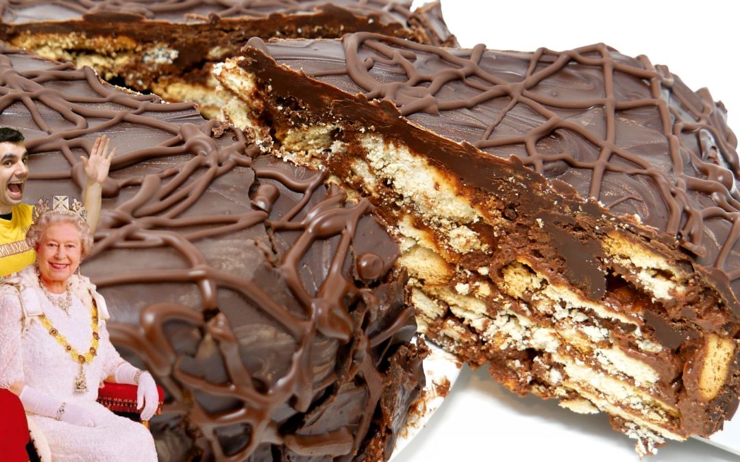 PASTEL de CHOCOLATE y GALLETAS 😍👸🏻🍫el preferido de la REINA ISABEL II (5 INGREDIENTES SIN HORNO)😍👸🏻🍫