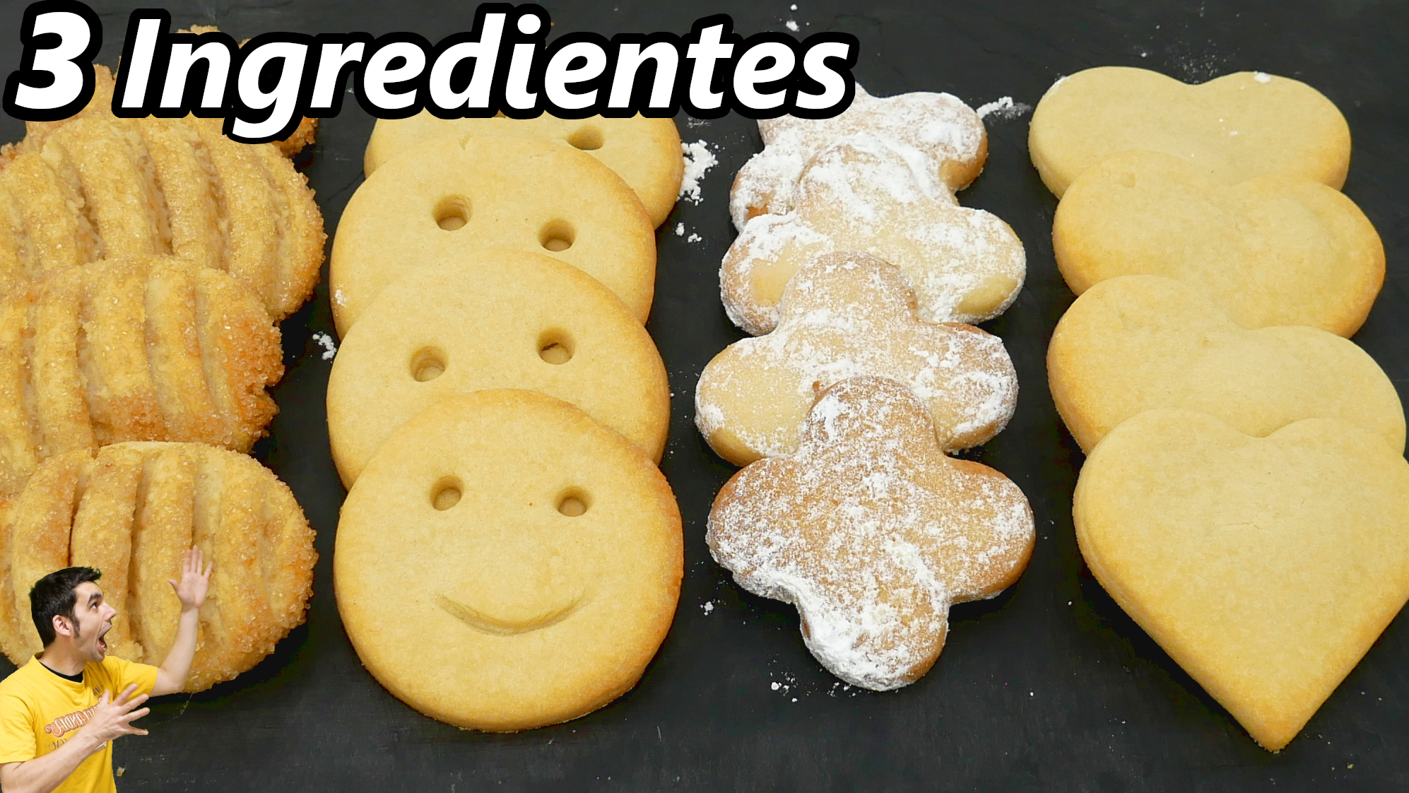 Galletas 3 ingredientes de leche condensada | Golosolandia: Recetas y  vídeos de postres y tartas.