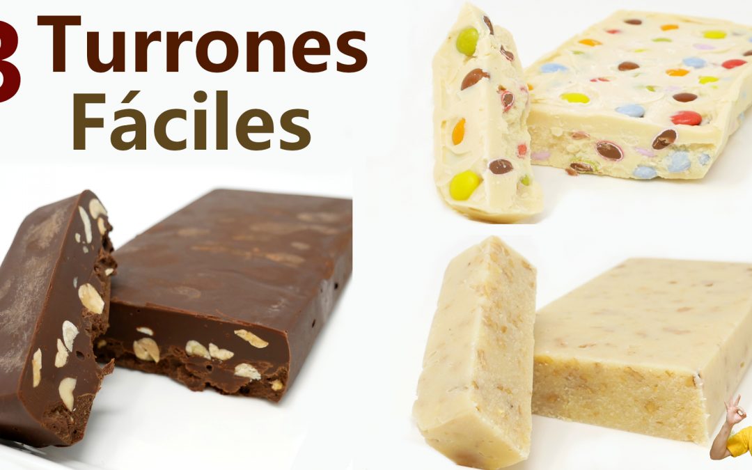 Como hacer TURRÓN 🎄😍🎅(3 RECETAS FÁCILES, deliciosas y con POCOS INGREDIENTES) DISFRUTA esta NAVIDAD