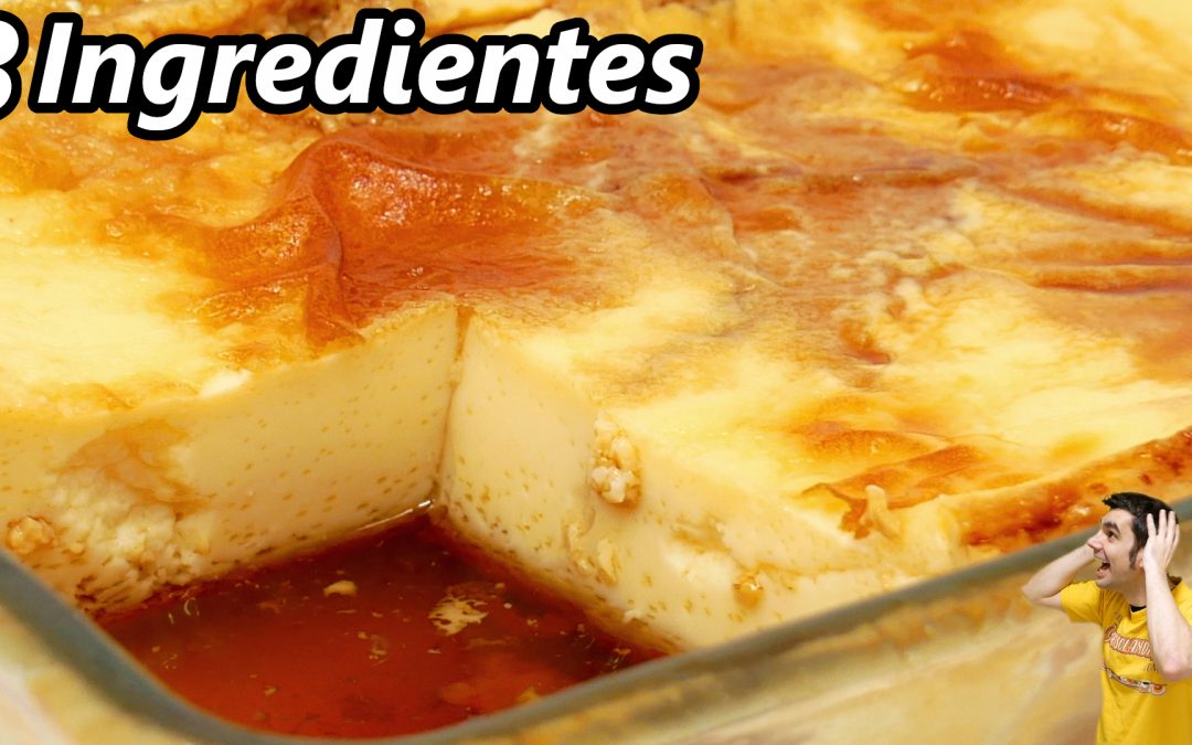 EL POSTRE MAS RICO Y FÁCIL en MINUTOS ( SOLO 3 INGREDIENTES)😋🍮😍, recetas deliciosas elaboradas por Pelayo Fernández.