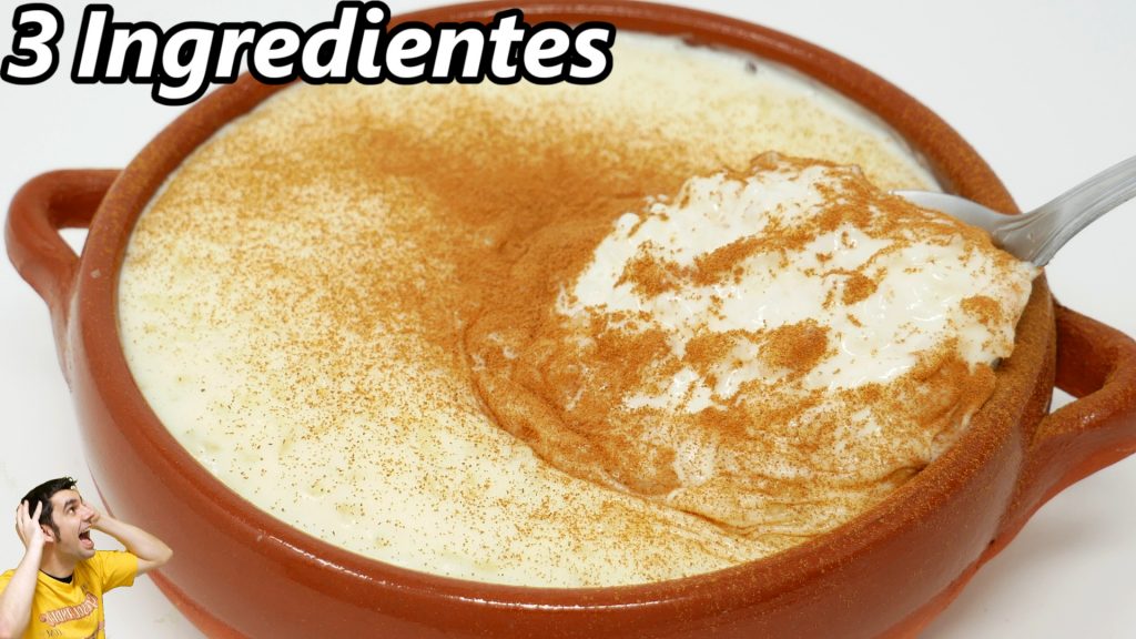 POSTRE con 3 INGREDIENTES (MUY RICO Y FÁCIL) 😋🥛😍 SIN HORNO, SIN GLUTEN, SIN HUEVO y SIN GELATINA