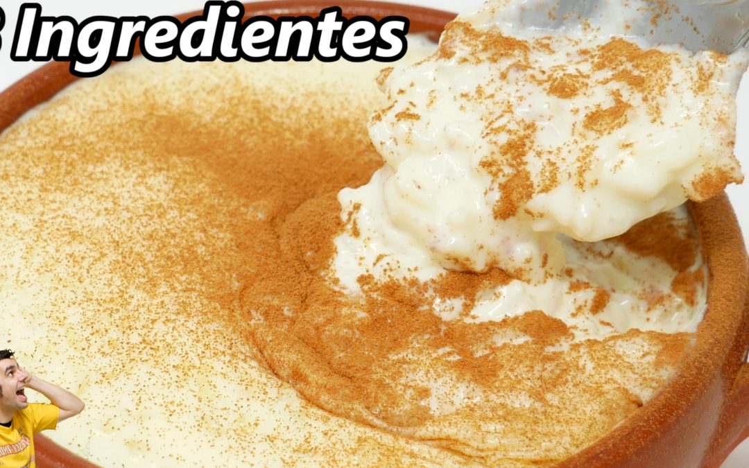 Postre 3 ingredientes de arroz