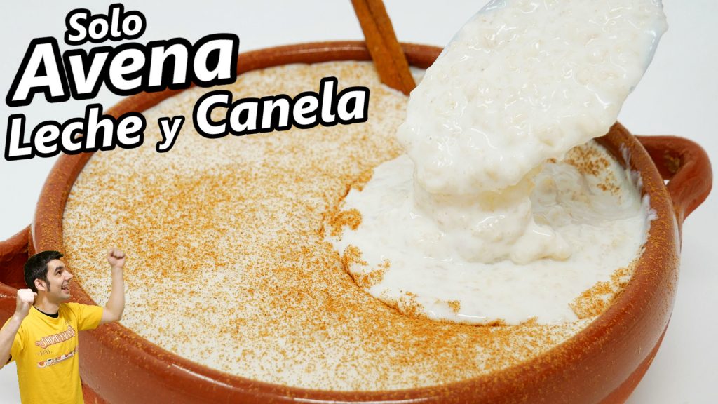 Avena leche y canela