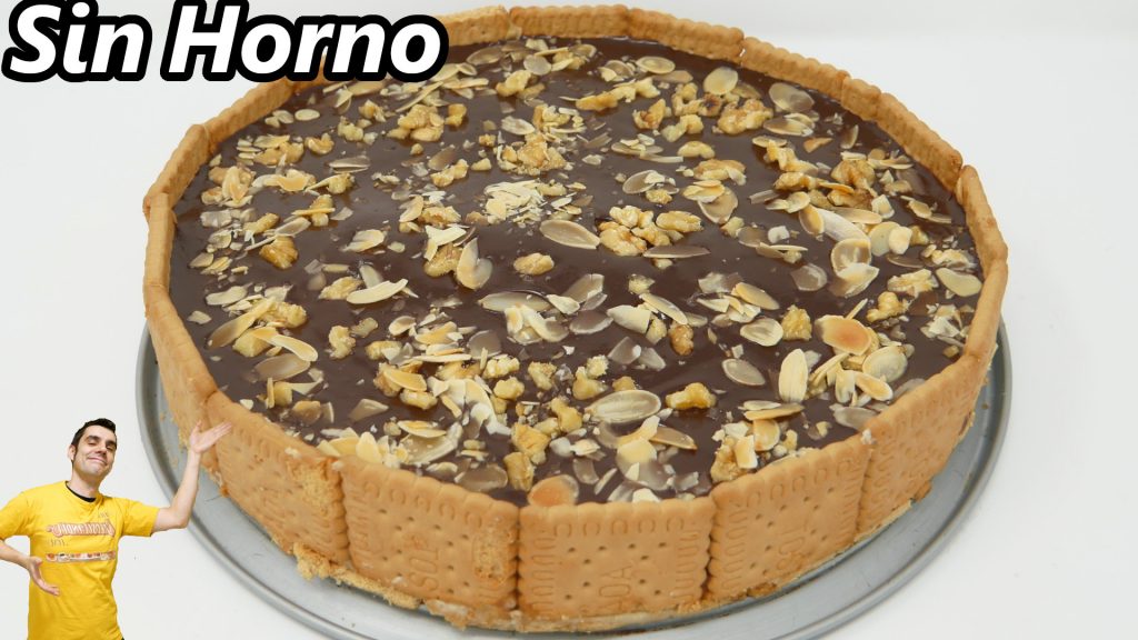 TARTA de GALLETA CREMA y CHOCOLATE😍🎂😋 ,SIN HORNO Fácil y CREMOSA