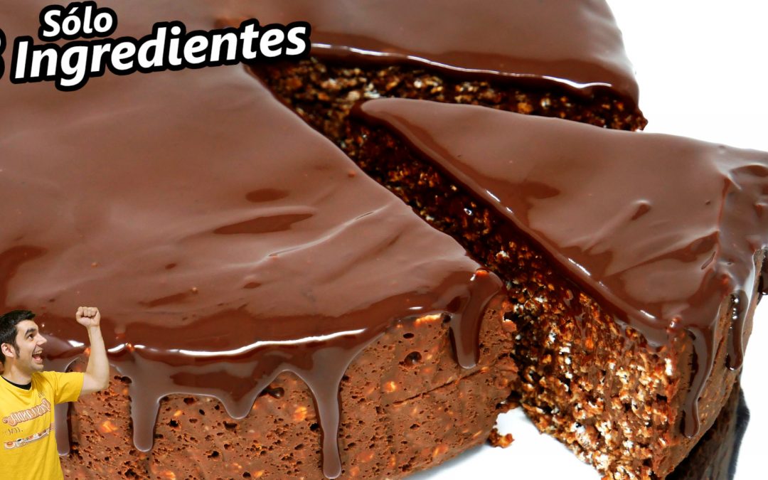 ¡PASTEL de AVENA y CHOCOLATE! 3 INGREDIENTES | SIN HORNO ¡SIN AZÚCAR! MUY FÁCIL y DELICIOSO!😍🍫🎂😋