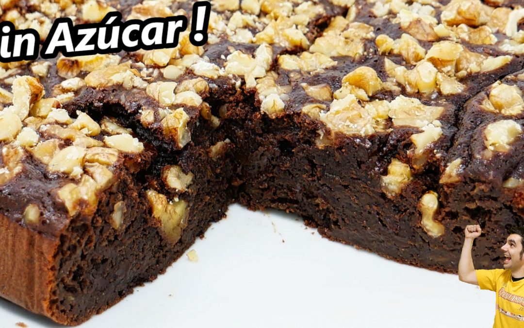 BROWNIE muy NUTRITIVO (SIN AZÚCAR)😍🍫😋 CREMOSO Fácil y DELICIOSO