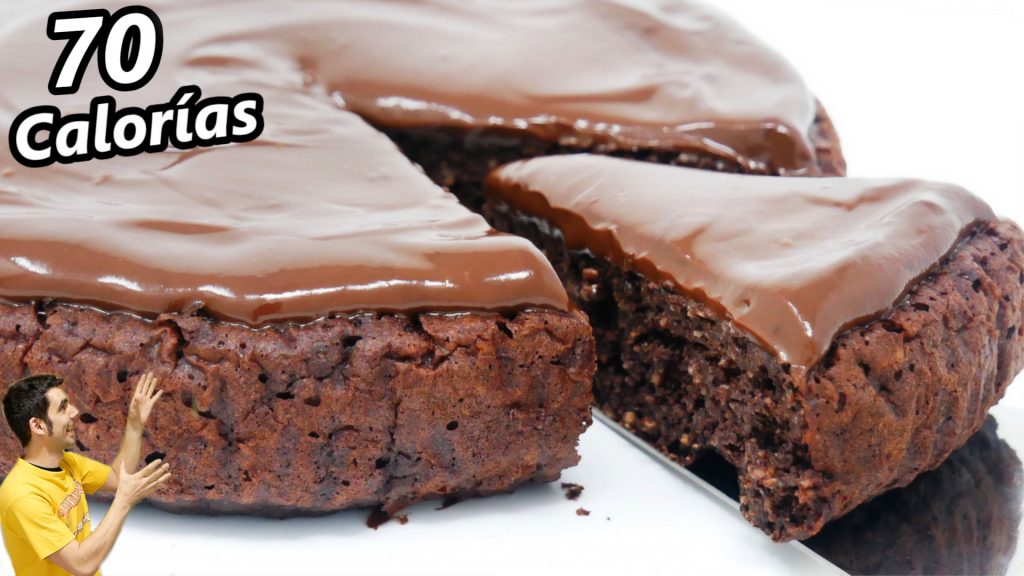 PASTEL de CHOCOLATE DELICIOSO LIGHT 😍🎂😋 SIN HARINA, SIN GRASAS, SIN AZÚCAR y SALUDABLE. Receta #713