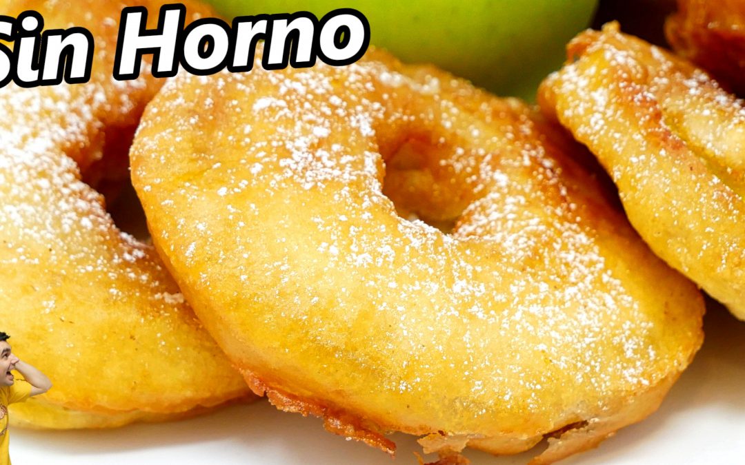 ROSQUILLAS de MANZANA, 😍🍏🍩 DONUTS o DONAS súper RICAS, FÁCIL RÁPIDA y DELICIOSA POSTRE Receta # 723