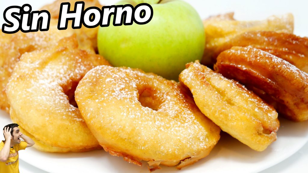 ROSQUILLAS de MANZANA, 😍🍏🍩 DONUTS o DONAS súper RICAS, FÁCIL RÁPIDA y DELICIOSA POSTRE Receta  # 723