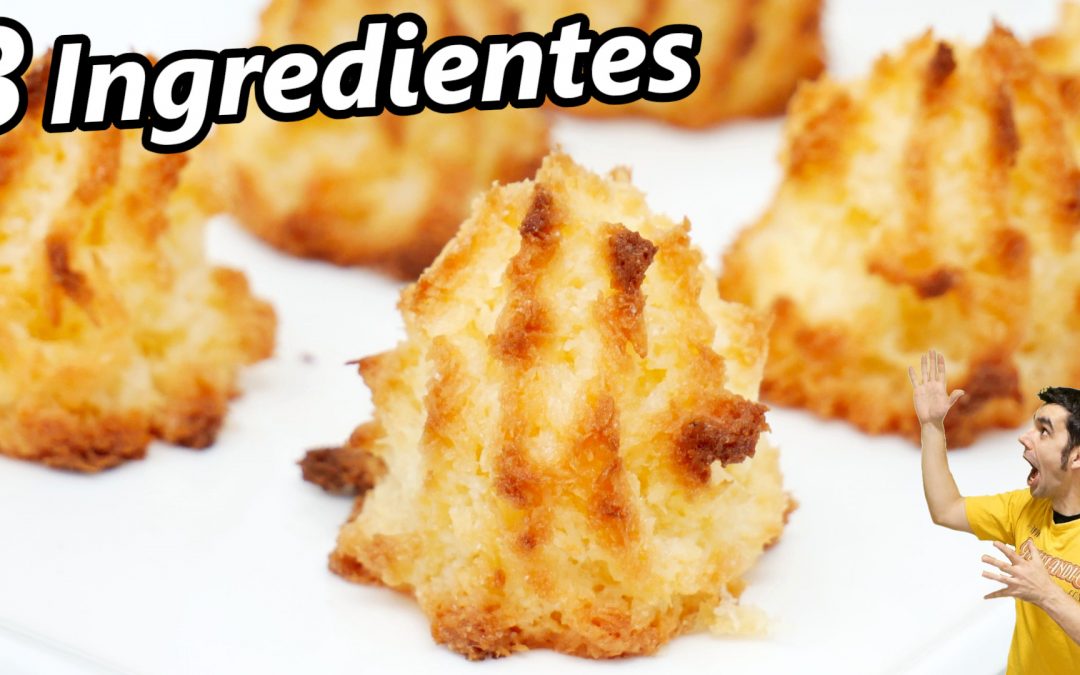 COQUITOS, BESOS DE COCO o COCADAS.😍🥥😋 La Receta MÁS FÁCIL e INFALIBLE (3 INGREDIENTES) Receta # 743