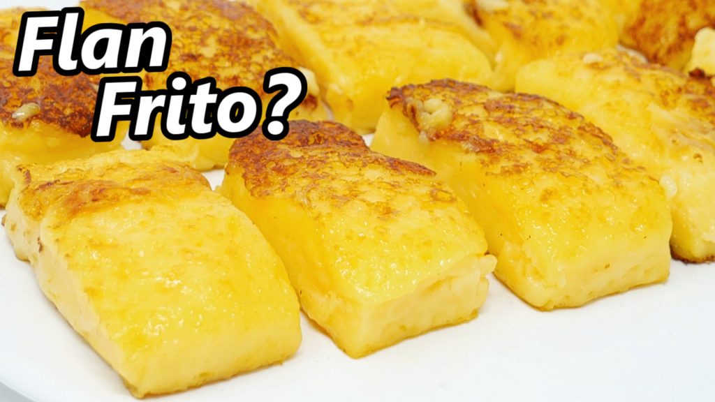 Como hacer FLAN FRITO 😍🍮😱 POSTRE FÁCIL y RÁPIDO (SIN HORNO y muy CREMOSO) Simple Receta # 734